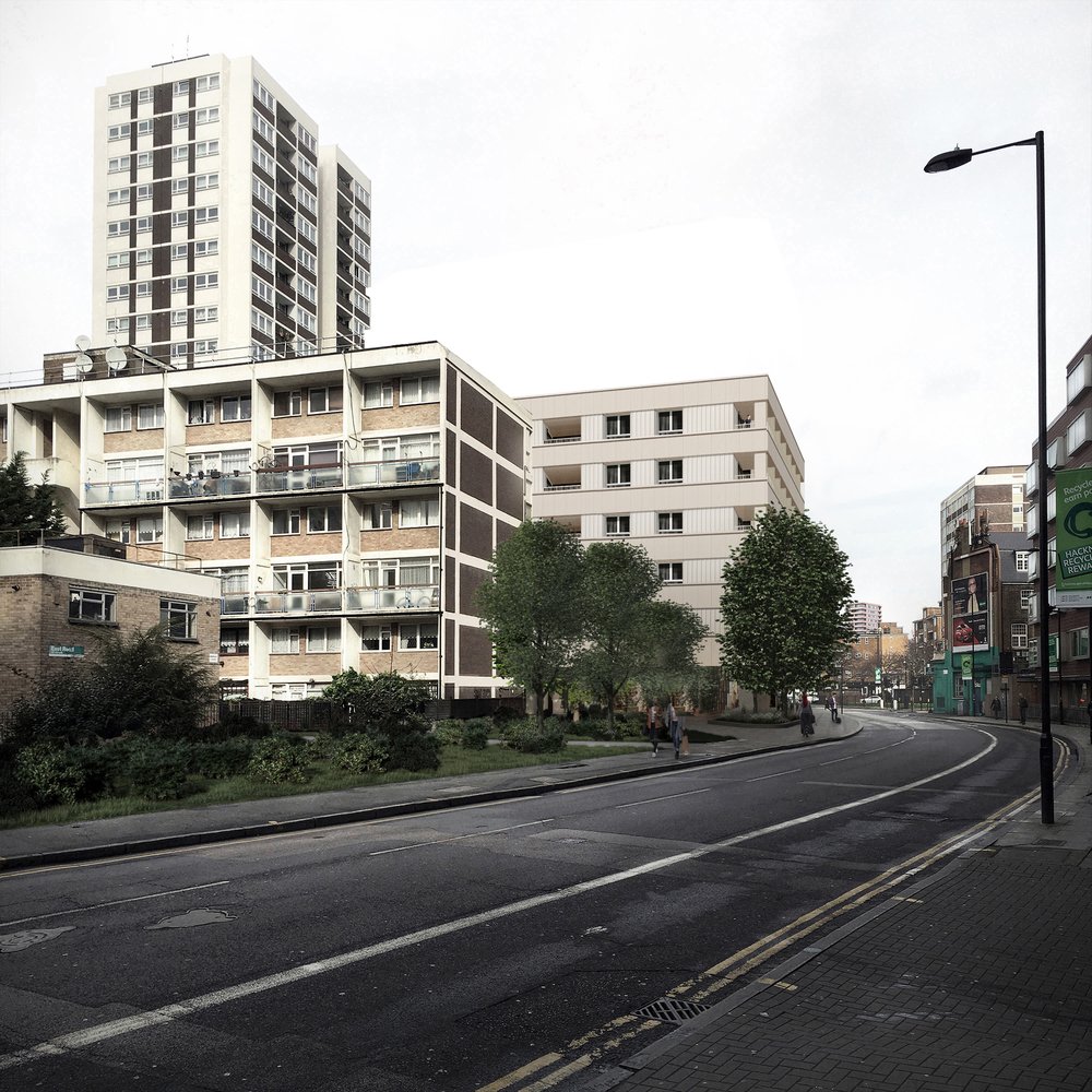 LOOKING NORTH FROM EAST ROAD